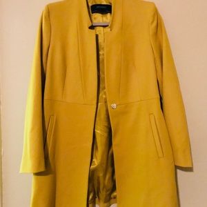 mustard zara jacket